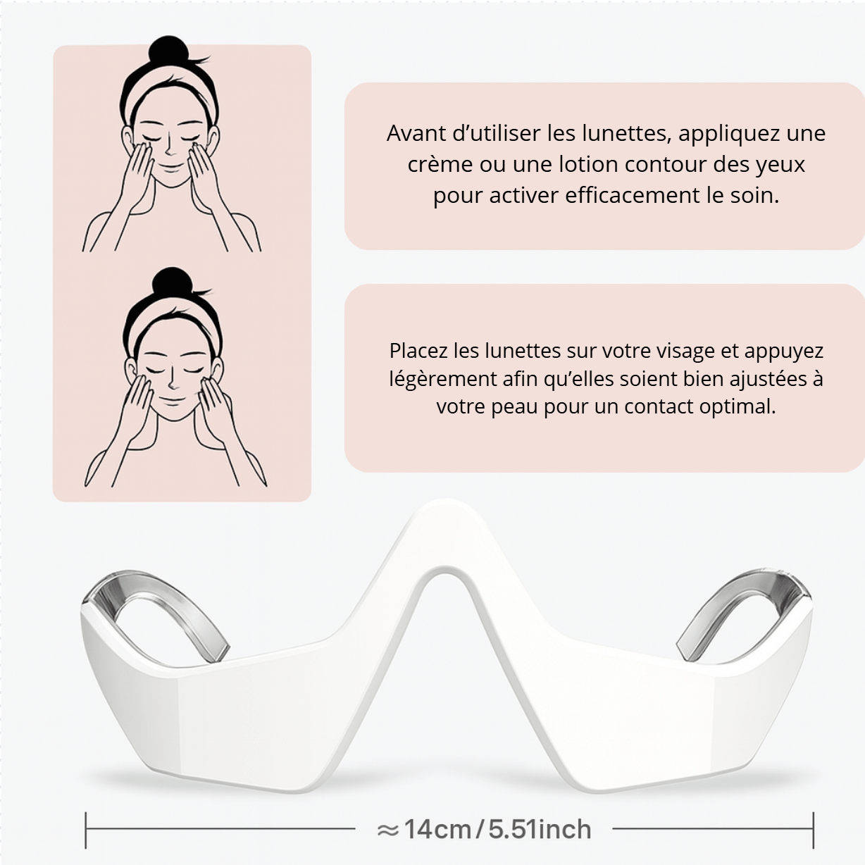 Ohio Eur™ – Lunettes de soin oculaire 3D EMS à lumière rouge - ZENPAIX